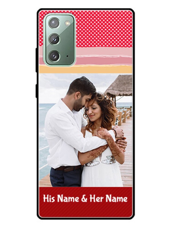 Custom Galaxy Note 20 Custom Glass Mobile Case  - Premium Case Design