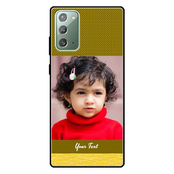 Galaxy Note 20 Custom Glass Phone Case  - Simple Green Color Design