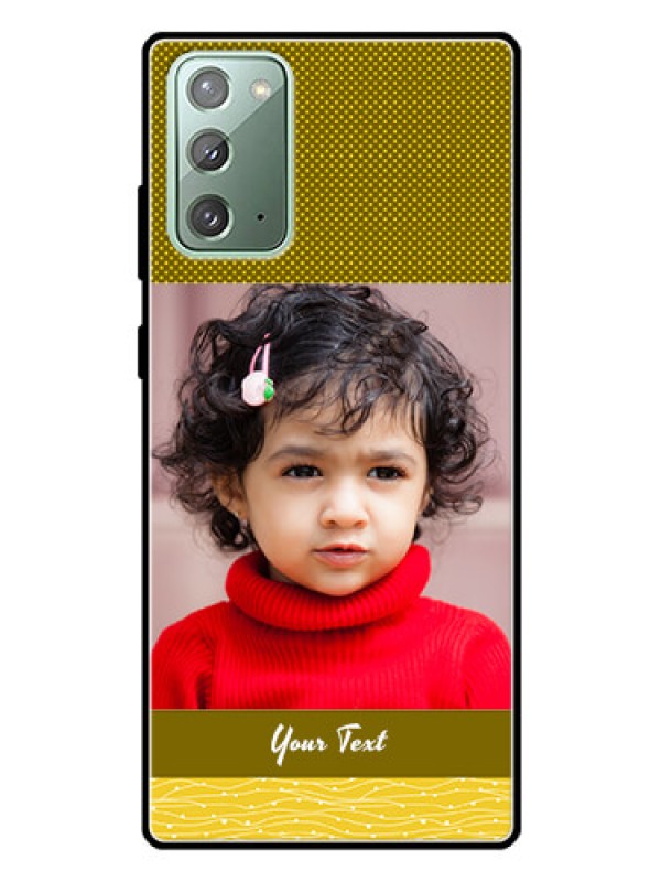 Custom Galaxy Note 20 Custom Glass Phone Case  - Simple Green Color Design