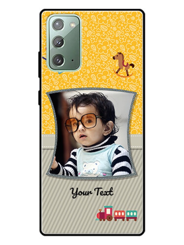 Custom Galaxy Note 20 Personalized Glass Phone Case  - Baby Picture Upload Design