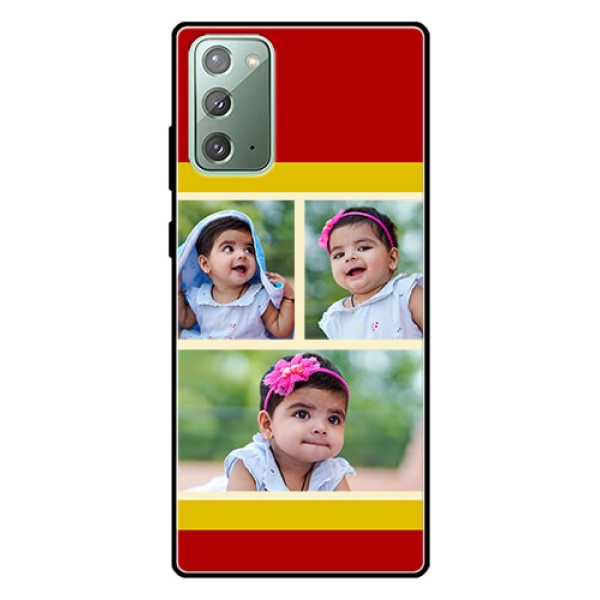 Galaxy Note 20 Custom Glass Mobile Case  - Multiple Pic Upload Design