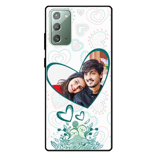 Galaxy Note 20 Photo Printing on Glass Case  - Premium Couple Design