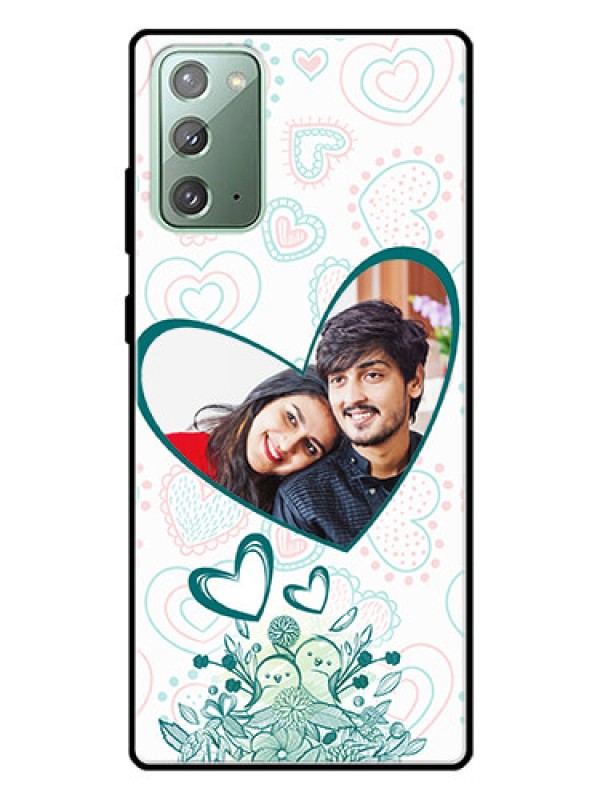 Custom Galaxy Note 20 Photo Printing on Glass Case  - Premium Couple Design