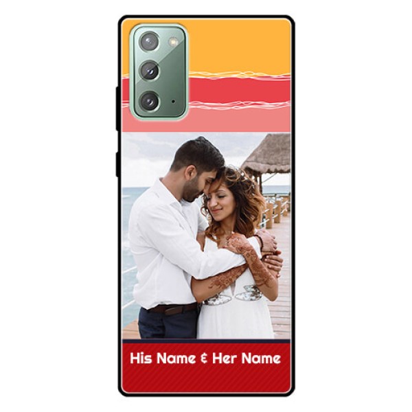 Galaxy Note 20 Custom Glass Mobile Case - Colorful Case Design Galaxy Note 20 Custom Glass Mobile Case - Colorful Case Design