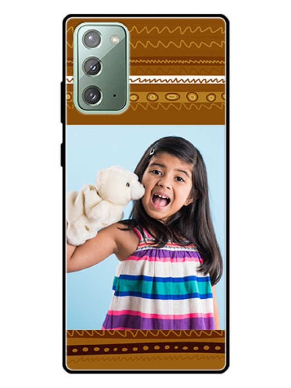 Custom Galaxy Note 20 Custom Glass Phone Case  - Friends Picture Upload Design 