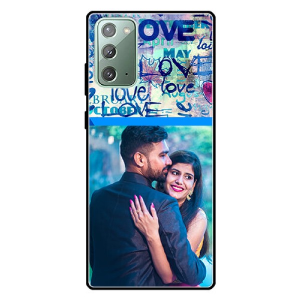 Galaxy Note 20 Custom Glass Mobile Case  - Colorful Love Design