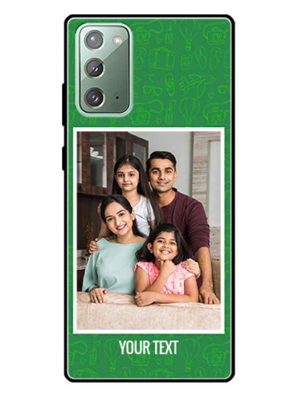 Custom Galaxy Note 20 Personalized Glass Phone Case  - Picture Upload Design