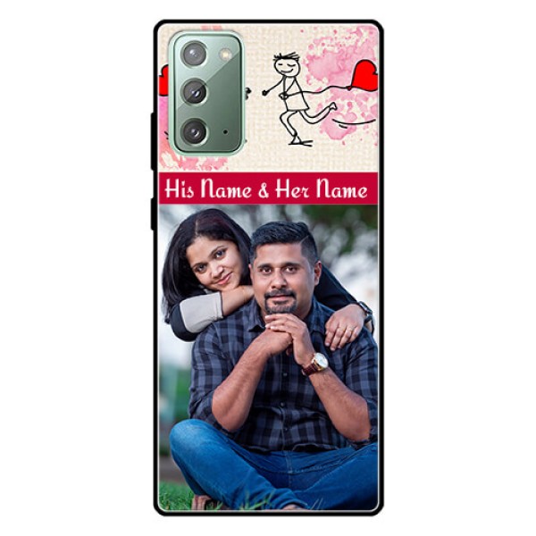 Galaxy Note 20 Photo Printing on Glass Case  - You and Me Case Design
