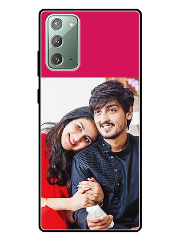Custom Galaxy Note 20 Custom Glass Mobile Case  - Anniversary Cover Design