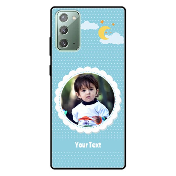 Galaxy Note 20 Personalised Glass Phone Case  - Violet Pattern Design