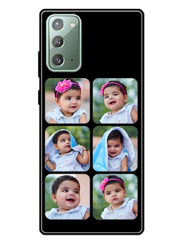 Custom Galaxy Note 20 Photo Printing on Glass Case  - Multiple Pictures Design