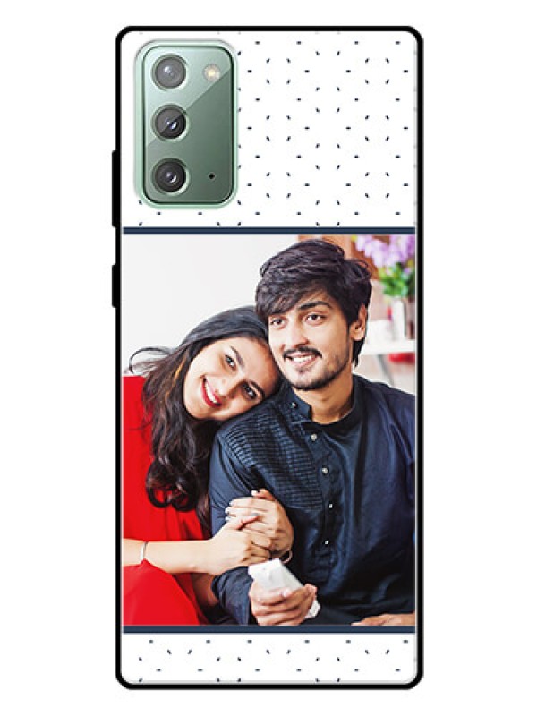 Custom Galaxy Note 20 Personalized Glass Phone Case  - Premium Dot Design