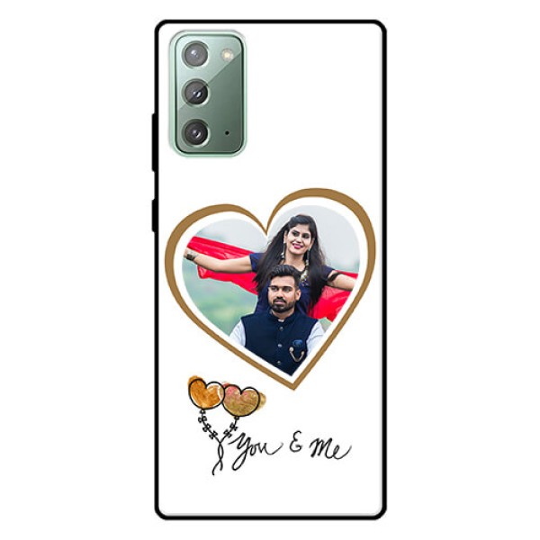 Galaxy Note 20 Custom Glass Mobile Case  - You & Me Design