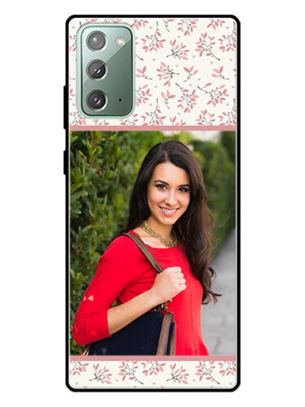 Custom Galaxy Note 20 Custom Glass Phone Case  - Premium Floral Design