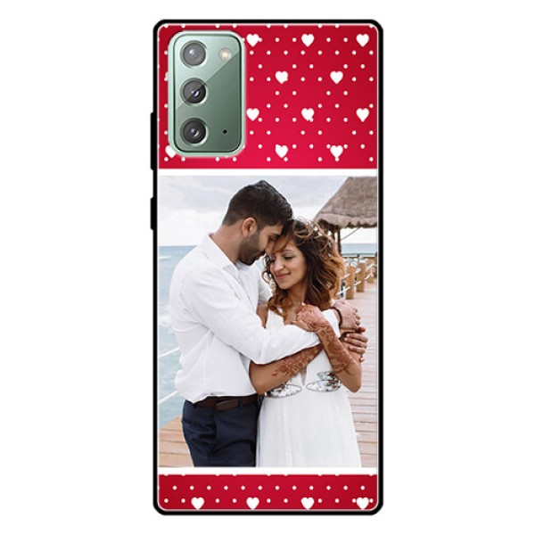 Galaxy Note 20 Photo Printing on Glass Case  - Hearts Mobile Case Design