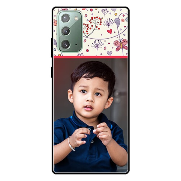 Galaxy Note 20 Custom Glass Mobile Case  - Premium Floral Design