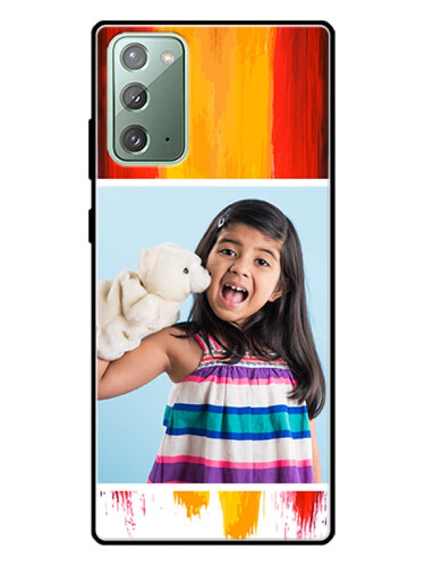 Custom Galaxy Note 20 Personalized Glass Phone Case  - Multi Color Design