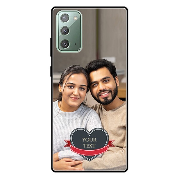 Galaxy Note 20 Custom Glass Phone Case - Just Married Couple Design Galaxy Note 20 Custom Glass Phone Case - Just Married Couple Design