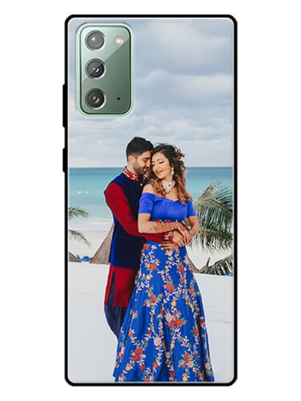 Custom Galaxy Note 20 Photo Printing on Glass Case  - Upload Full Picture Design