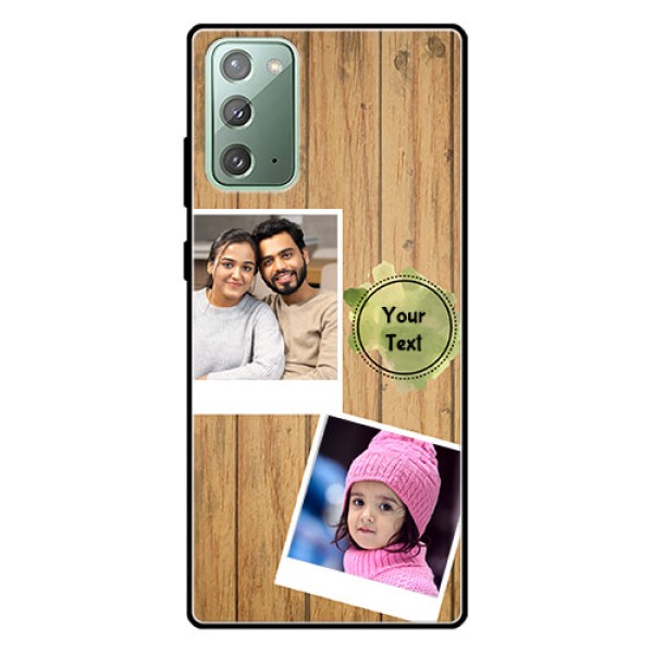 Galaxy Note 20 Custom Glass Phone Case  - Wooden Texture Design