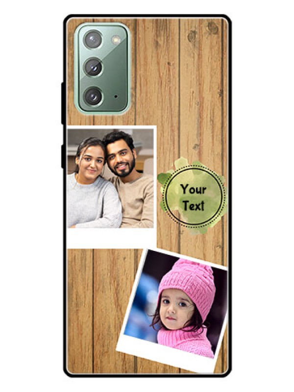 Custom Galaxy Note 20 Custom Glass Phone Case  - Wooden Texture Design