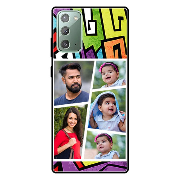 Galaxy Note 20 Custom Glass Phone Case - Graffiti pattern Design Galaxy Note 20 Custom Glass Phone Case - Graffiti pattern Design