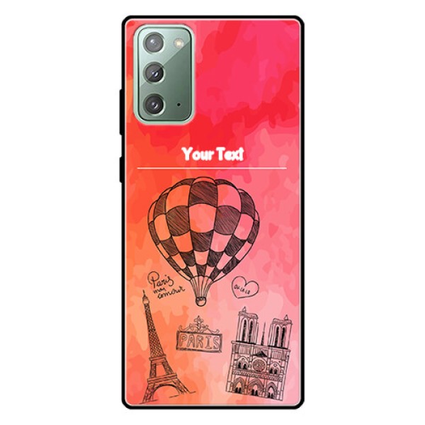 Galaxy Note 20 Custom Glass Phone Case  - Paris Theme Design