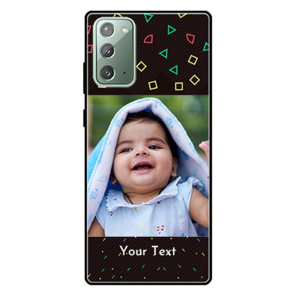 Galaxy Note 20 Custom Glass Phone Case - with confetti birthday design Galaxy Note 20 Custom Glass Phone Case - with confetti birthday design