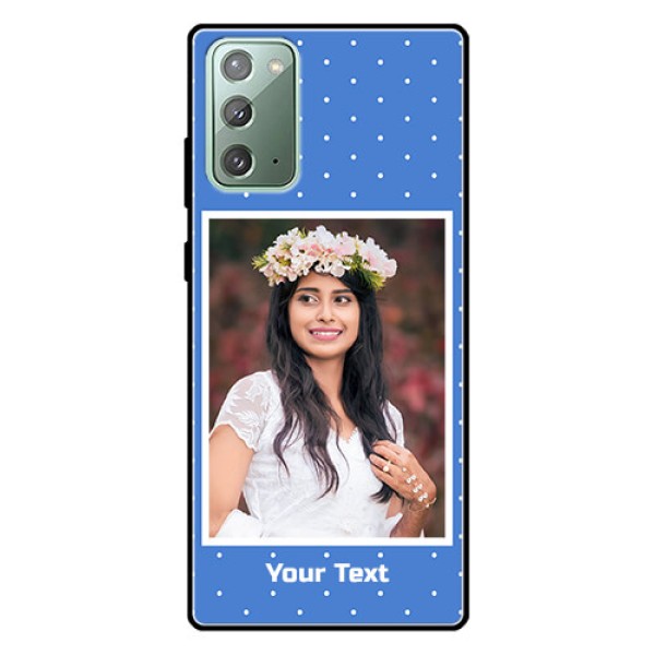 Galaxy Note 20 Photo Printing on Glass Case  - Polka dots design