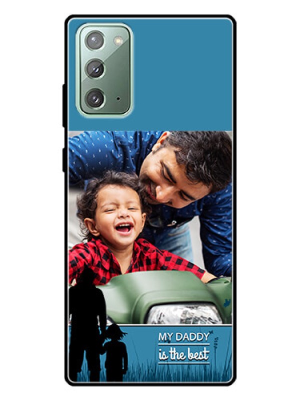 Custom Galaxy Note 20 Custom Glass Mobile Case  - Best dad design 