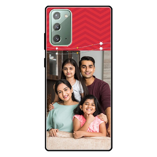 Galaxy Note 20 Personalized Glass Phone Case  - Happy Family Design