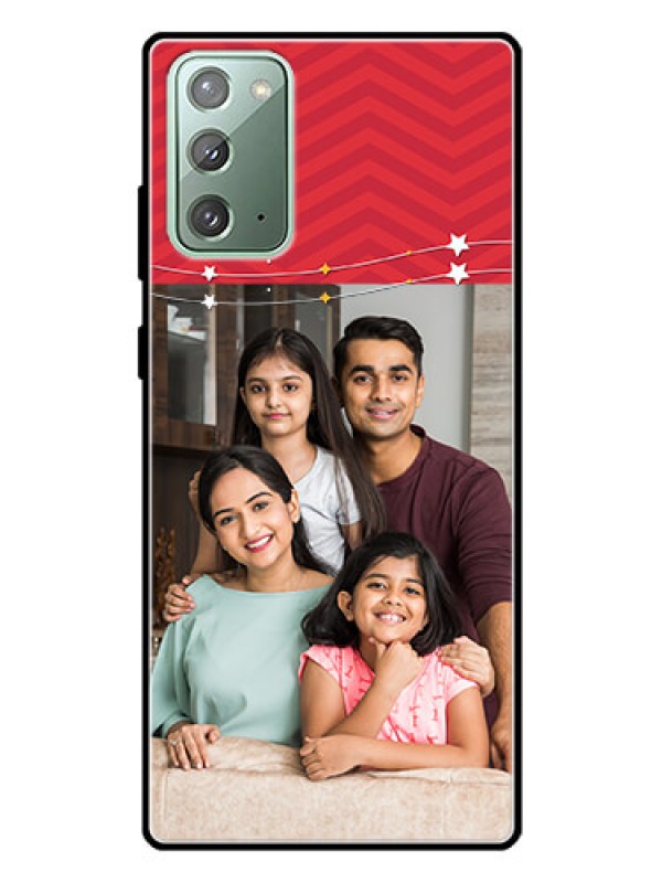 Custom Galaxy Note 20 Personalized Glass Phone Case  - Happy Family Design
