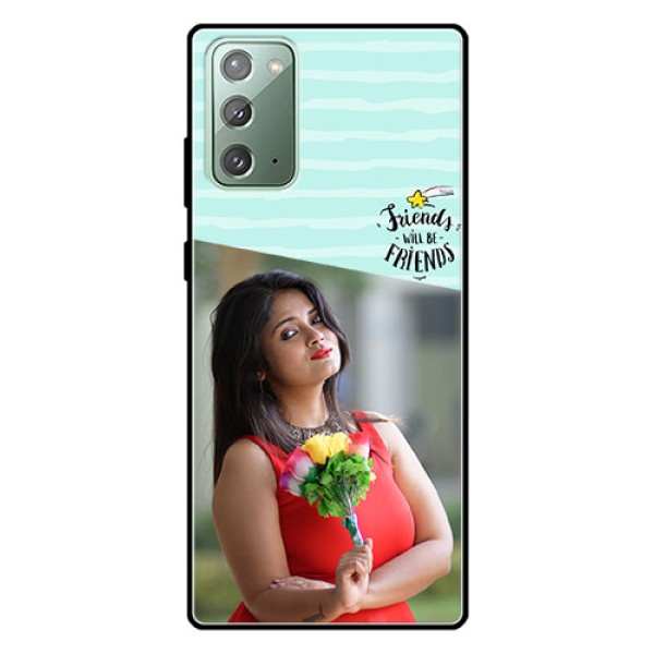 Galaxy Note 20 Custom Glass Phone Case  - Friends Picture Icon Design