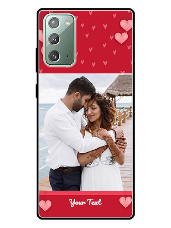 Custom Galaxy Note 20 Custom Glass Phone Case  - Valentines Day Design