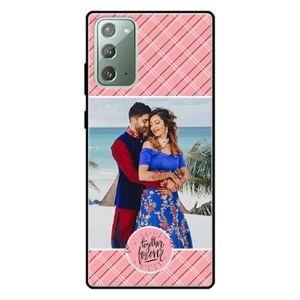 Galaxy Note 20 Personalized Glass Phone Case - Together Forever Design Galaxy Note 20 Personalized Glass Phone Case - Together Forever Design