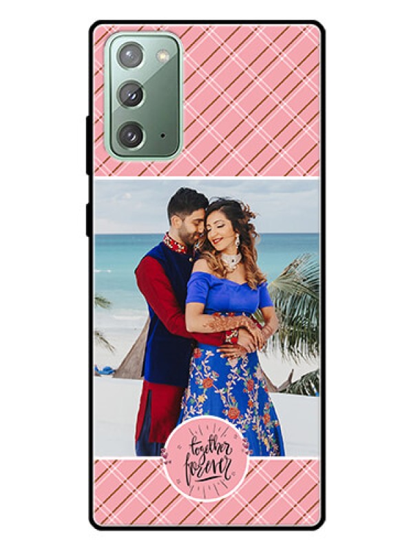Custom Galaxy Note 20 Personalized Glass Phone Case  - Together Forever Design