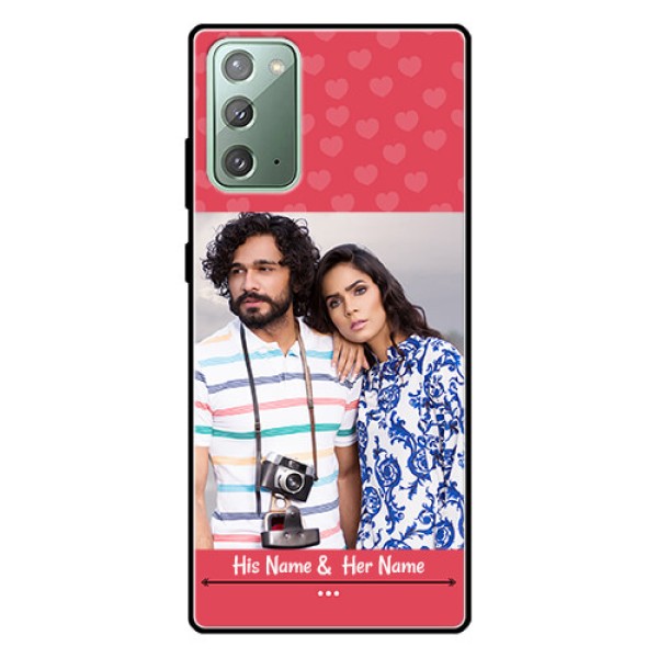 Galaxy Note 20 Photo Printing on Glass Case  - Simple Love Design