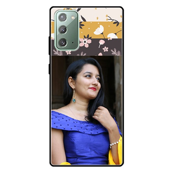 Galaxy Note 20 Custom Glass Phone Case  - Stylish Floral Design