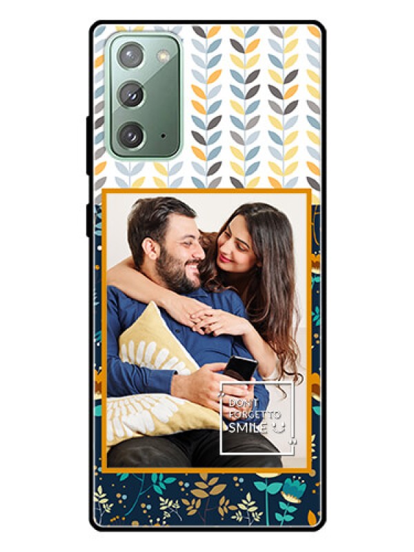 Custom Galaxy Note 20 Custom Glass Mobile Case  - Pattern Design