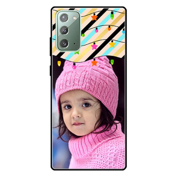Galaxy Note 20 Custom Glass Mobile Case - Lights Hanging Design Galaxy Note 20 Custom Glass Mobile Case - Lights Hanging Design