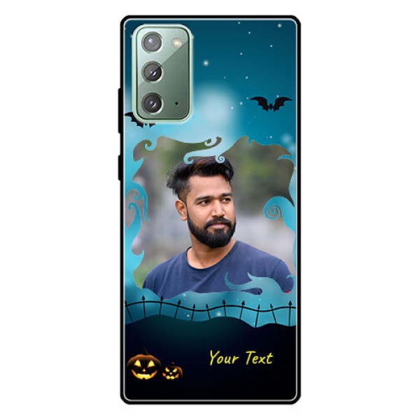 Galaxy Note 20 Custom Glass Phone Case - Halloween frame design Galaxy Note 20 Custom Glass Phone Case - Halloween frame design