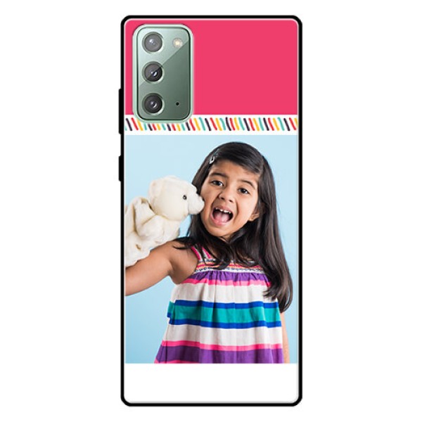 Galaxy Note 20 Personalized Glass Phone Case  - Line art design