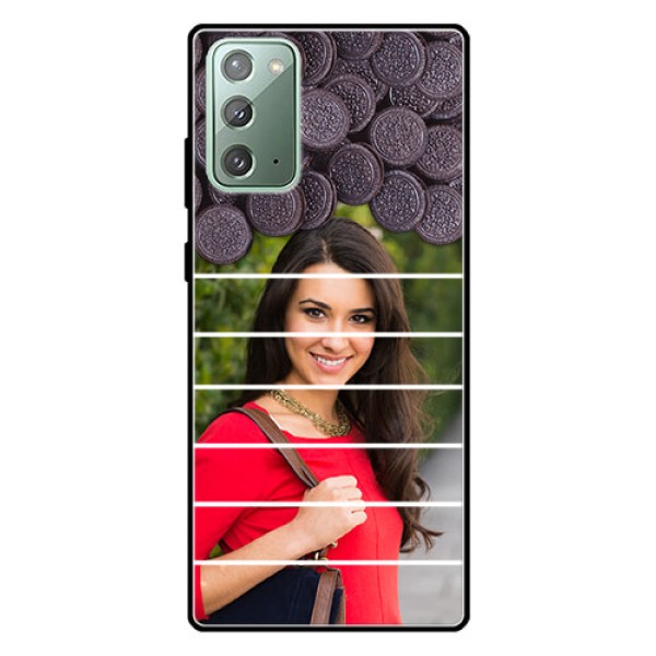Galaxy Note 20 Custom Glass Phone Case - with Oreo Biscuit Design Galaxy Note 20 Custom Glass Phone Case - with Oreo Biscuit Design