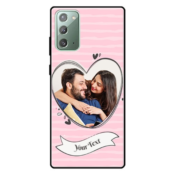 Galaxy Note 20 Custom Glass Phone Case  - Vintage Heart Design