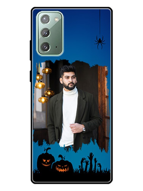 Custom Galaxy Note 20 Photo Printing on Glass Case  - with pro Halloween design 