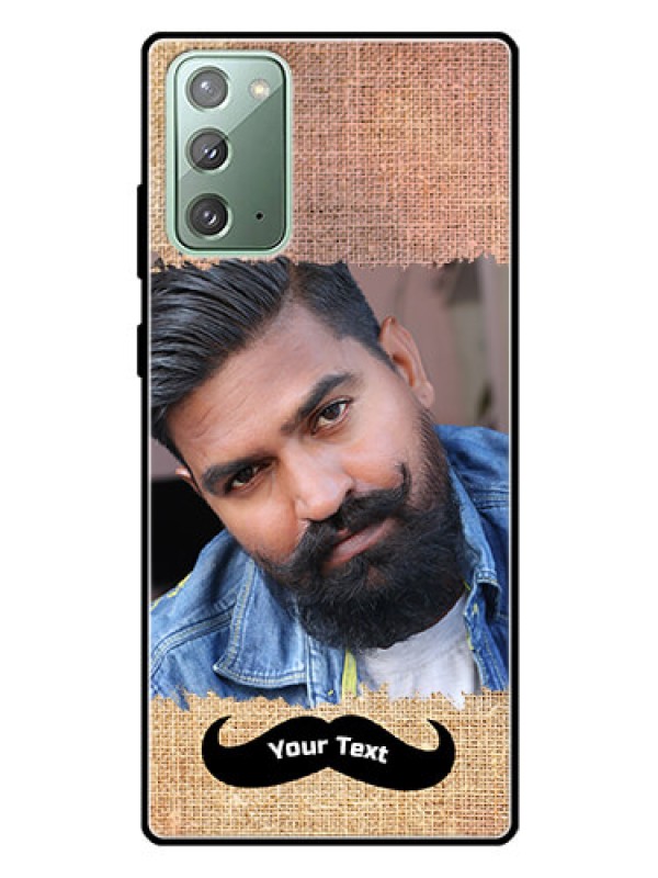 Custom Galaxy Note 20 Personalized Glass Phone Case  - with Texture Design
