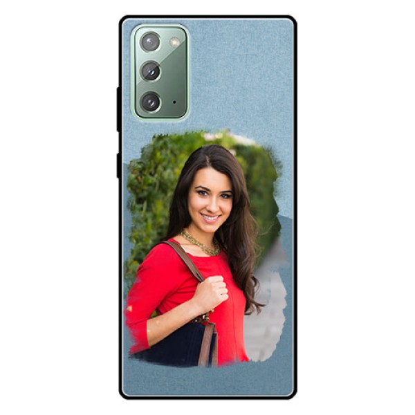 Galaxy Note 20 Custom Glass Mobile Case  - Grunge Line Art Design