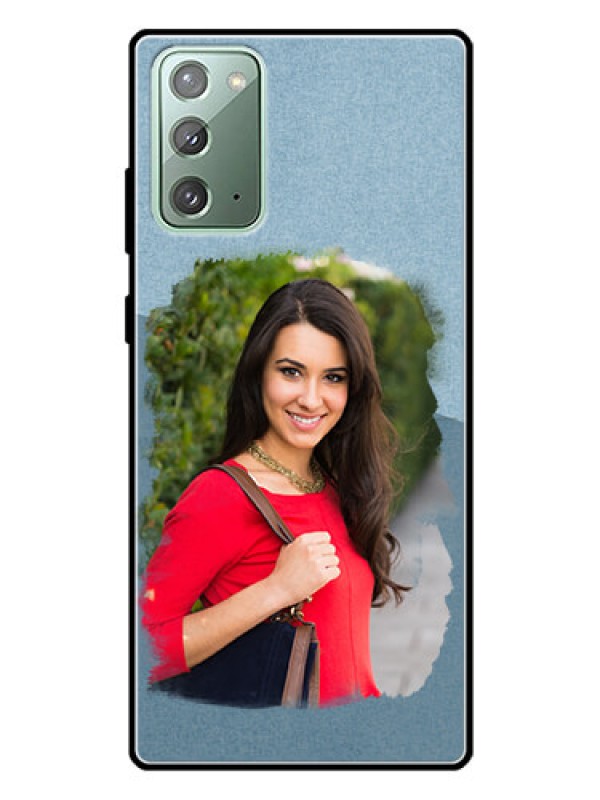 Custom Galaxy Note 20 Custom Glass Mobile Case  - Grunge Line Art Design