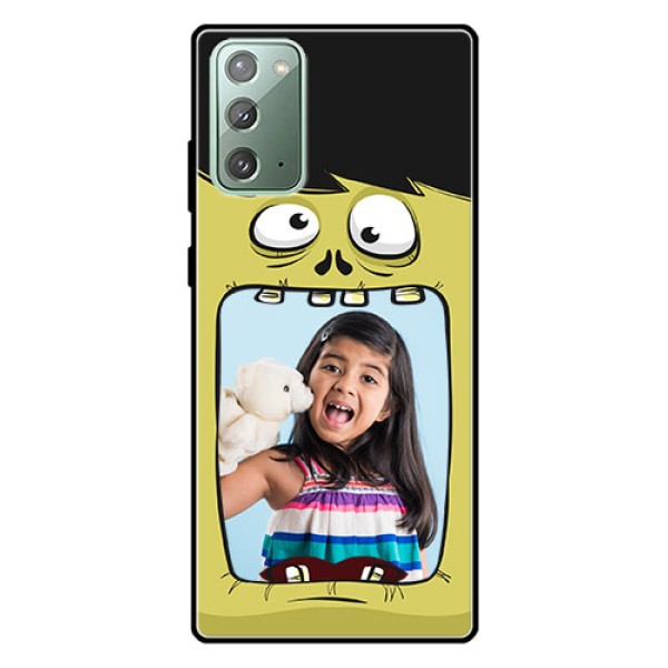 Galaxy Note 20 Personalized Glass Phone Case - Cartoon monster back case Design Galaxy Note 20 Personalized Glass Phone Case - Cartoon monster back case Design