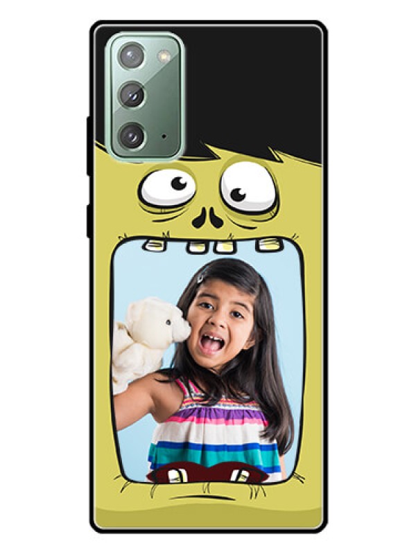 Custom Galaxy Note 20 Personalized Glass Phone Case  - Cartoon monster back case Design